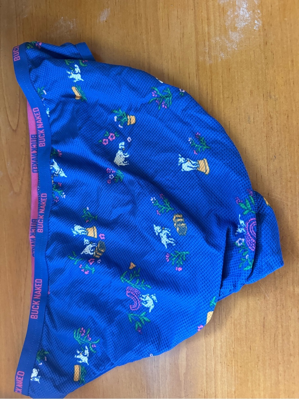 Two pairs of Duluth Trading Co Blue Floral Mesh and yellow bikini  NWOT - Picture 2 of 6